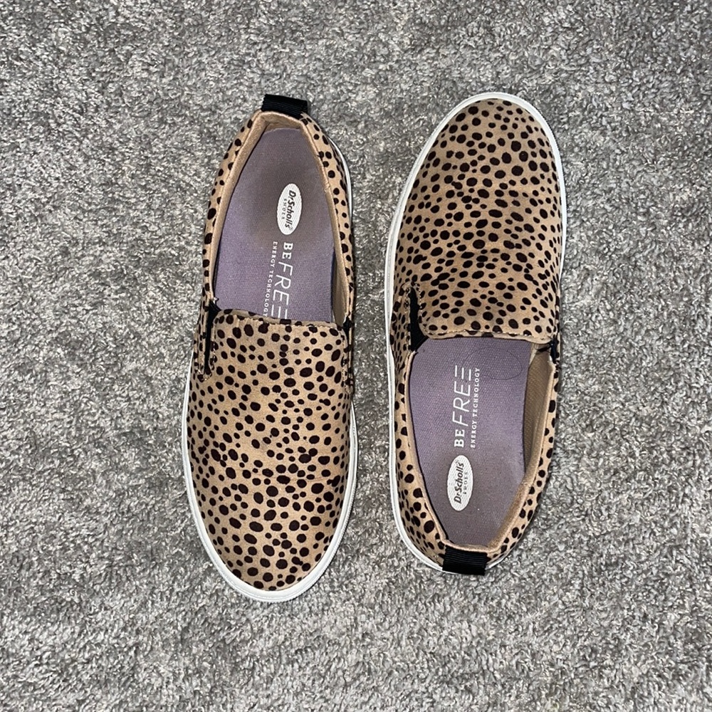 Dr Scholl’s Be Free Leopard print Slip on shoes size 6.5